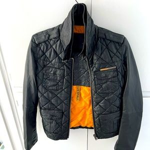 Quilted Leather Superdry jacket